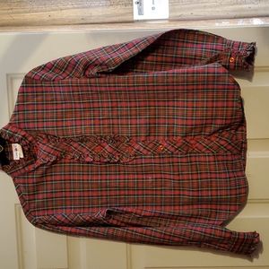 Red Plaid Button Down Shirt